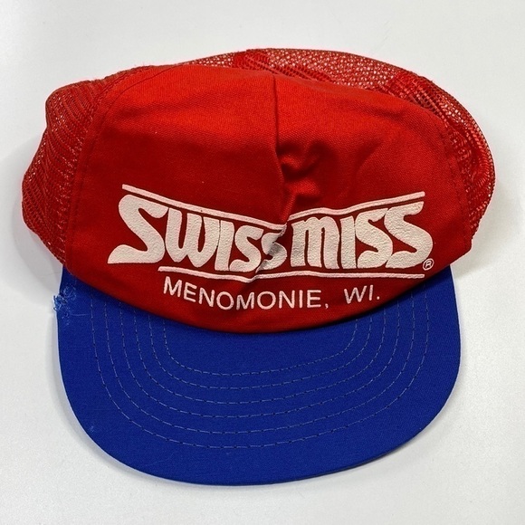 Vintage Spartan Swissmiss Menomonie, Wisconsin Mesh Snapback Hat - Picture 1 of 7